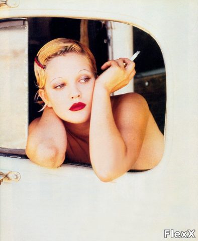 Drew Barrymore – Premières photos nues 1995 photo par AdrienBlade — Célébrités
