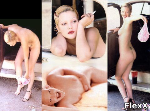 Album Drew Barrymore – Premières photos nues 1995