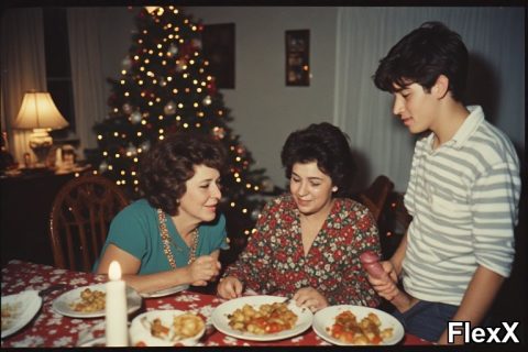 Noël en famille : fellations sous le gui et sodomie au pied du sapin photo par Rocco — Amateurs