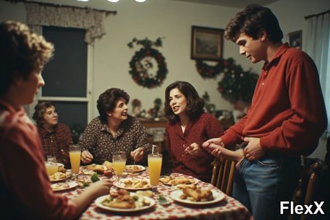 Noël en famille : fellations sous le gui et sodomie au pied du sapin photo par Rocco — Amateurs