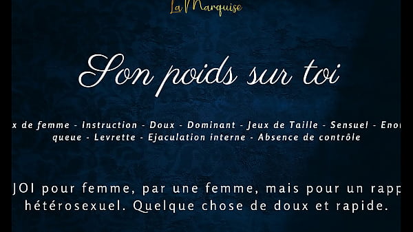 Son poids sur toi - porno audio français pour femmes vidéo par SugarJade — ASMR / Audio porno